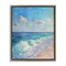 Stupell Industries Soft Ocean Beach Floater Framed Canvas Wall Art Design by LSR Design Studio